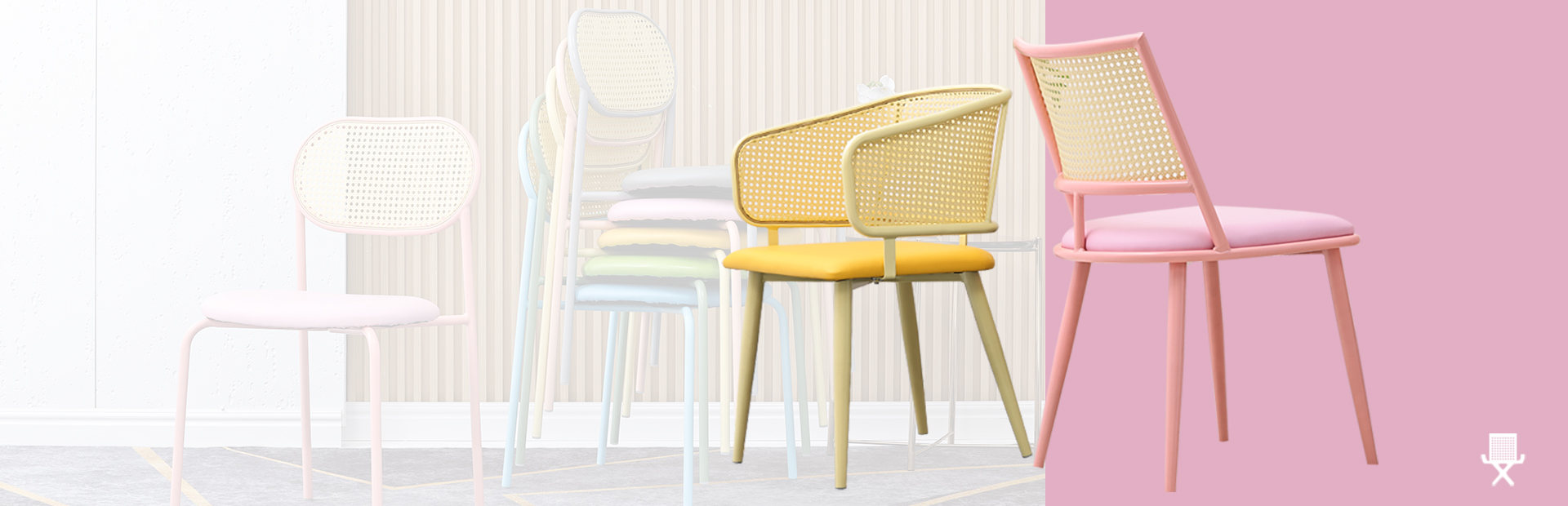 rattan chair banner